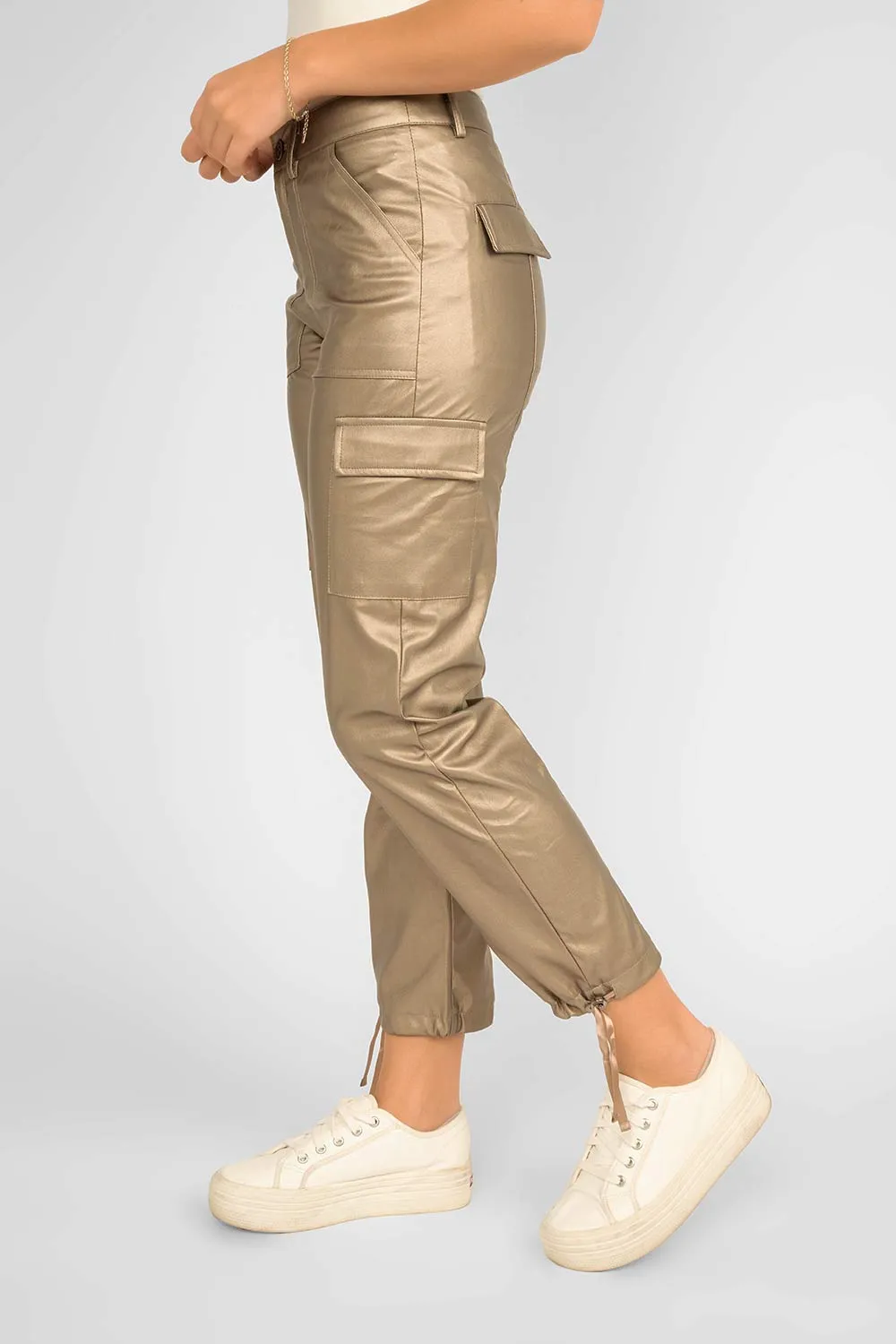 Metallic Cargo Pants sold by Bellissima product image thumbnail 2