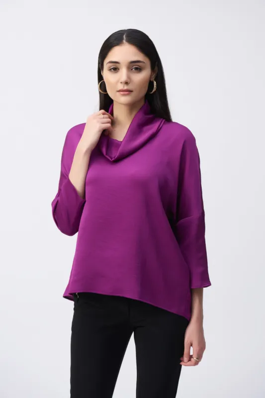 Satin Cowl Collar Top sold by Bellissima