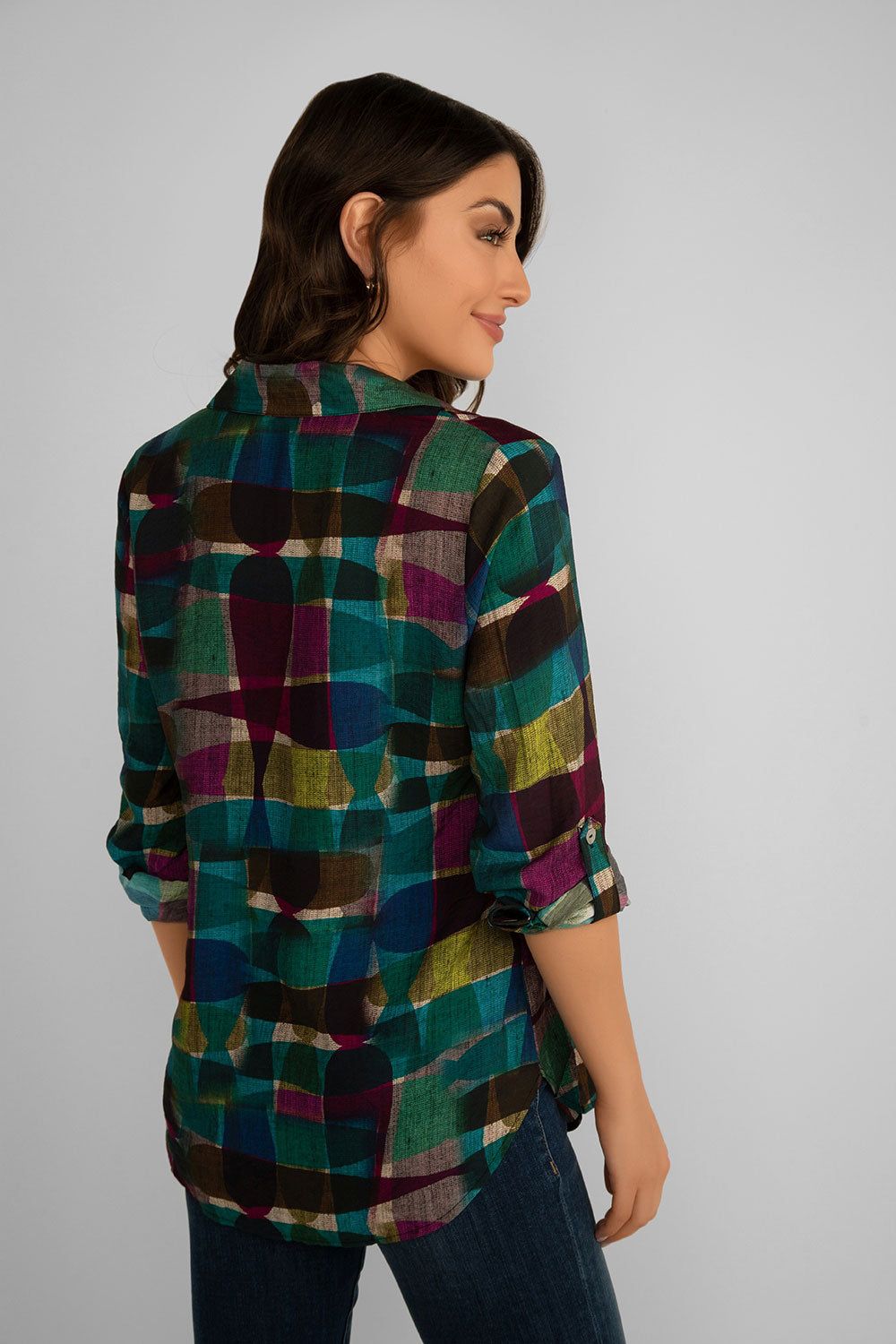 Pintuck Printed Blouse sold by Bellissima product image thumbnail 3