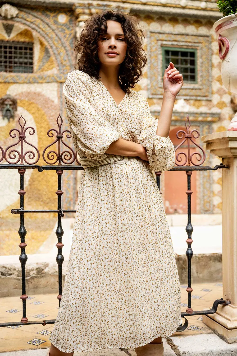 Pastel Cheetah Print Dress sold by Bellissima