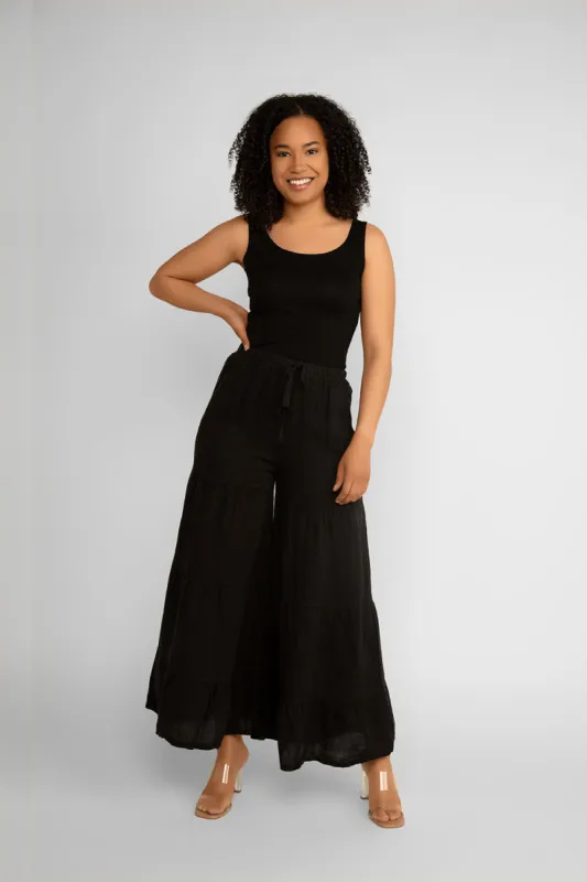 Wide Leg Linen Pants sold by Bellissima