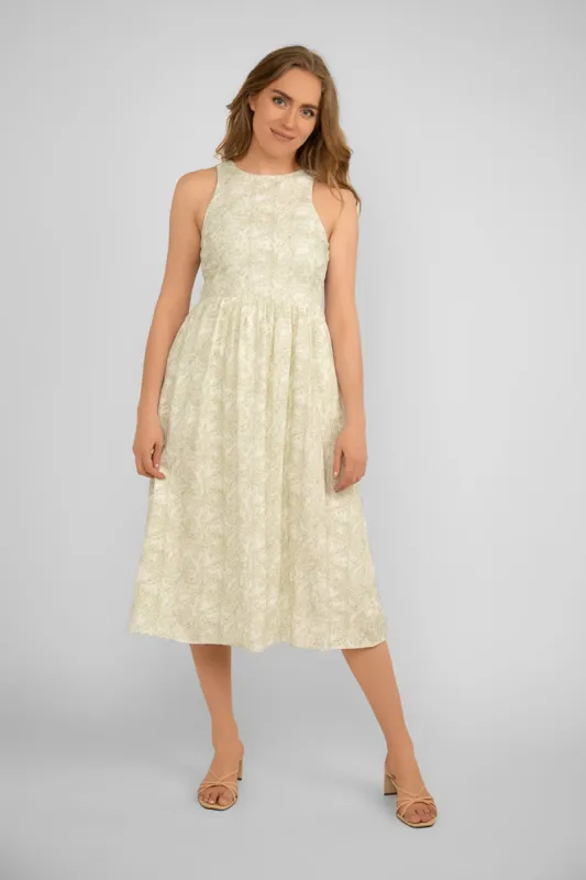 Floral Halter Neck Dress sold by Bellissima