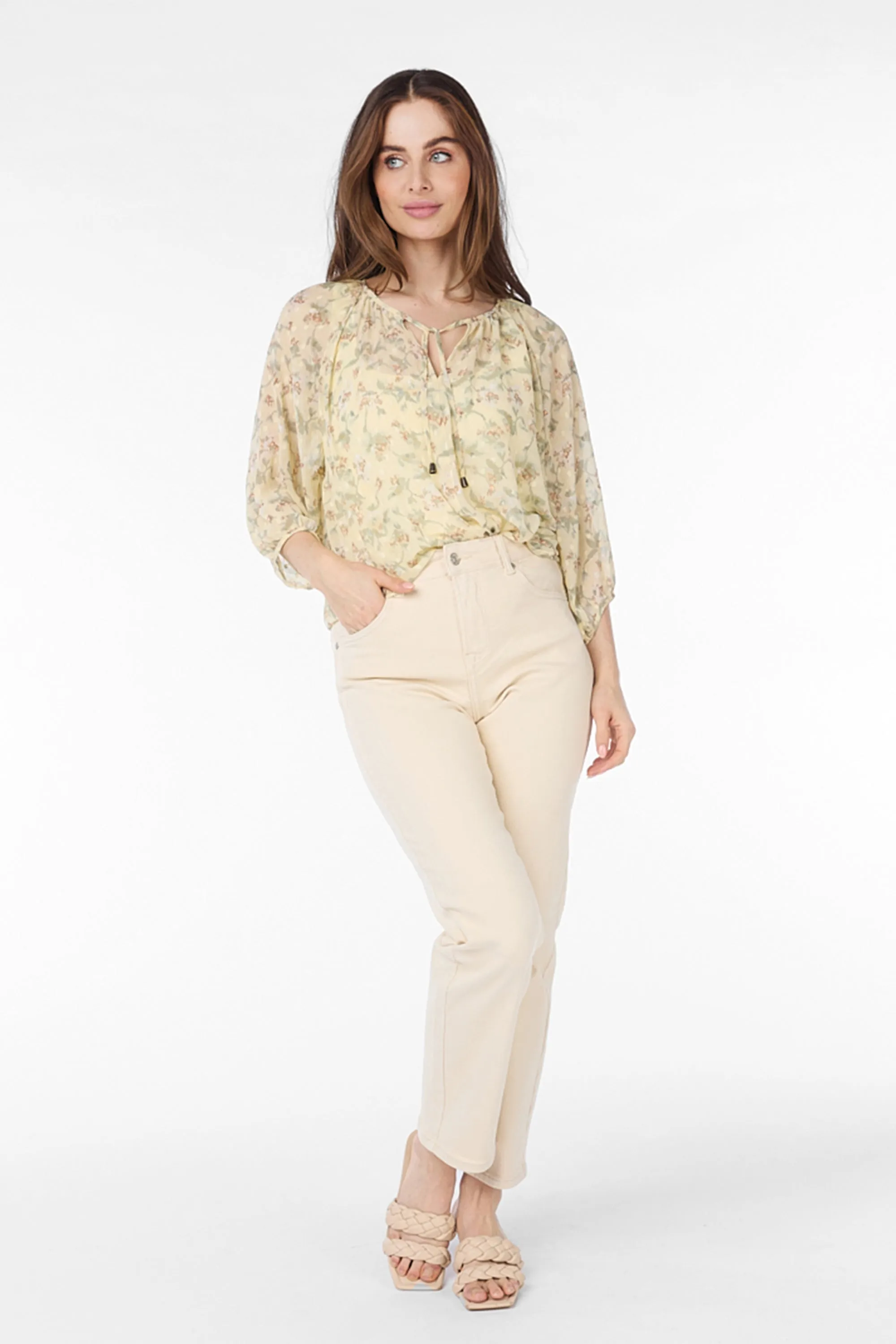 Raglan Sleeve Floral Blouse sold by Bellissima product image thumbnail 3