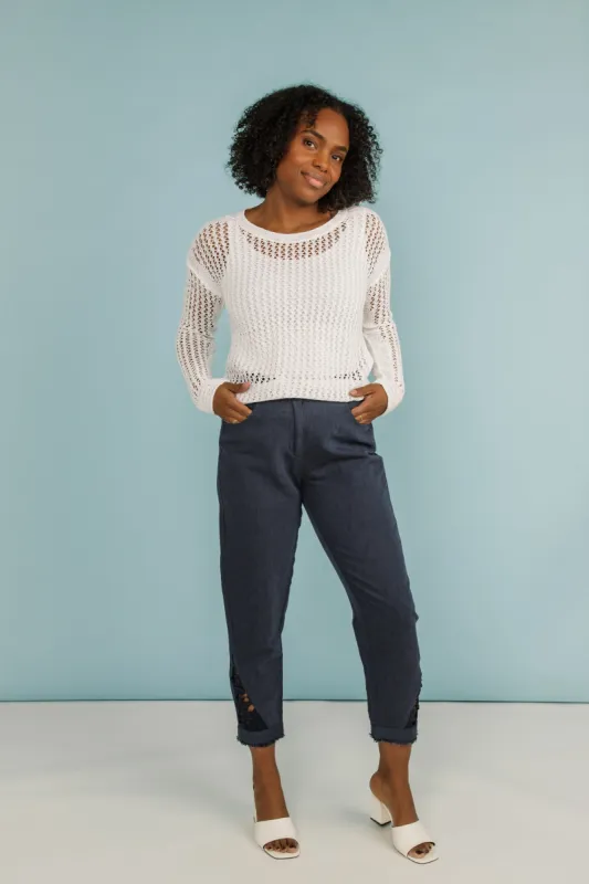 Lace Trim Pants sold by Bellissima