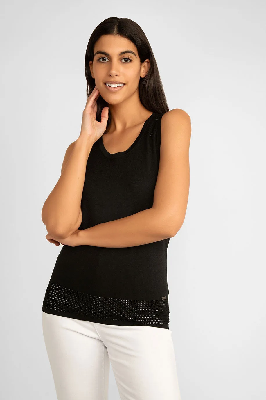 Sleeveless Sweater Knit Tank sold by Bellissima