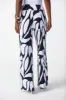 Silky Knit Geometric Print Wide-Leg Pants sold by Bellissima