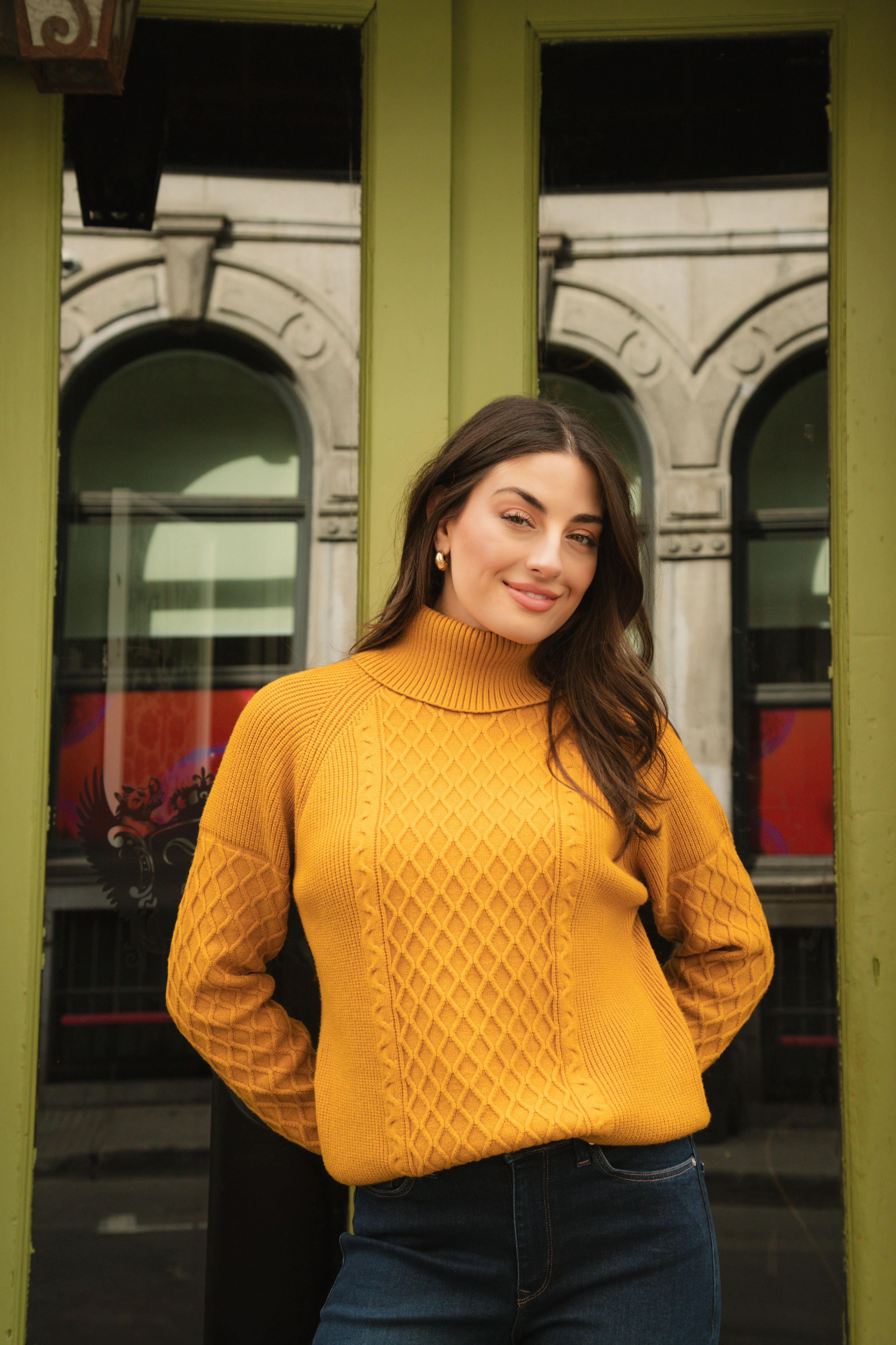 Cable Knit Turtleneck Sweater sold by Bellissima