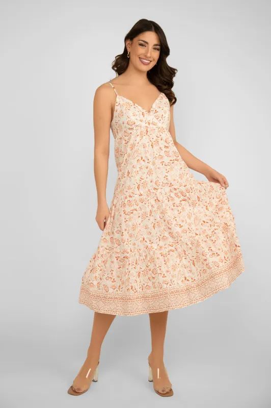 Sleeveless Printed Midi Dress sold by Bellissima