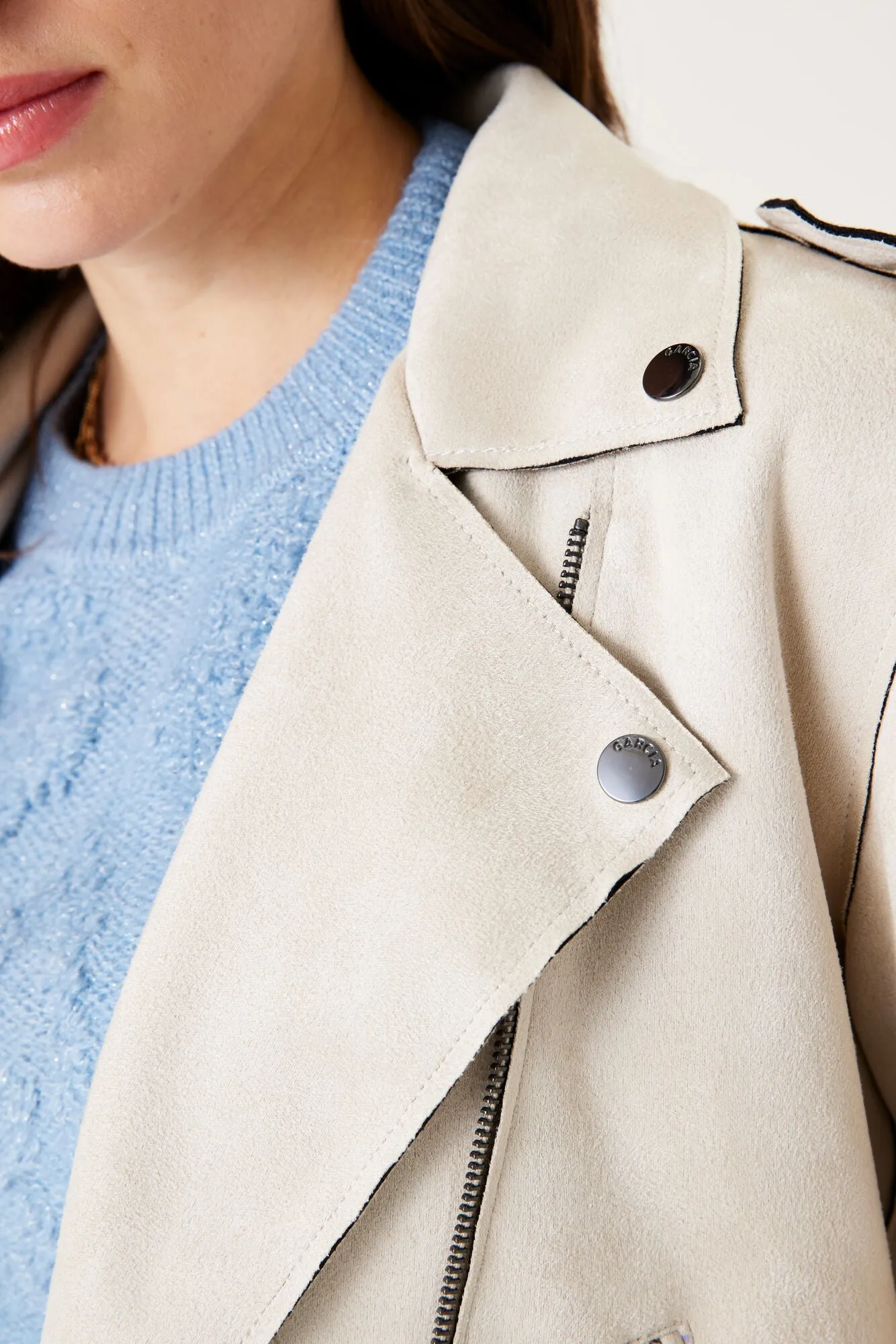 Zippered Moto Jacket sold by Bellissima product image thumbnail 2