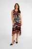 Sleeveless Graffitti Print Mesh Dress sold by Bellissima