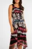 Sleeveless Graffitti Print Mesh Dress sold by Bellissima
