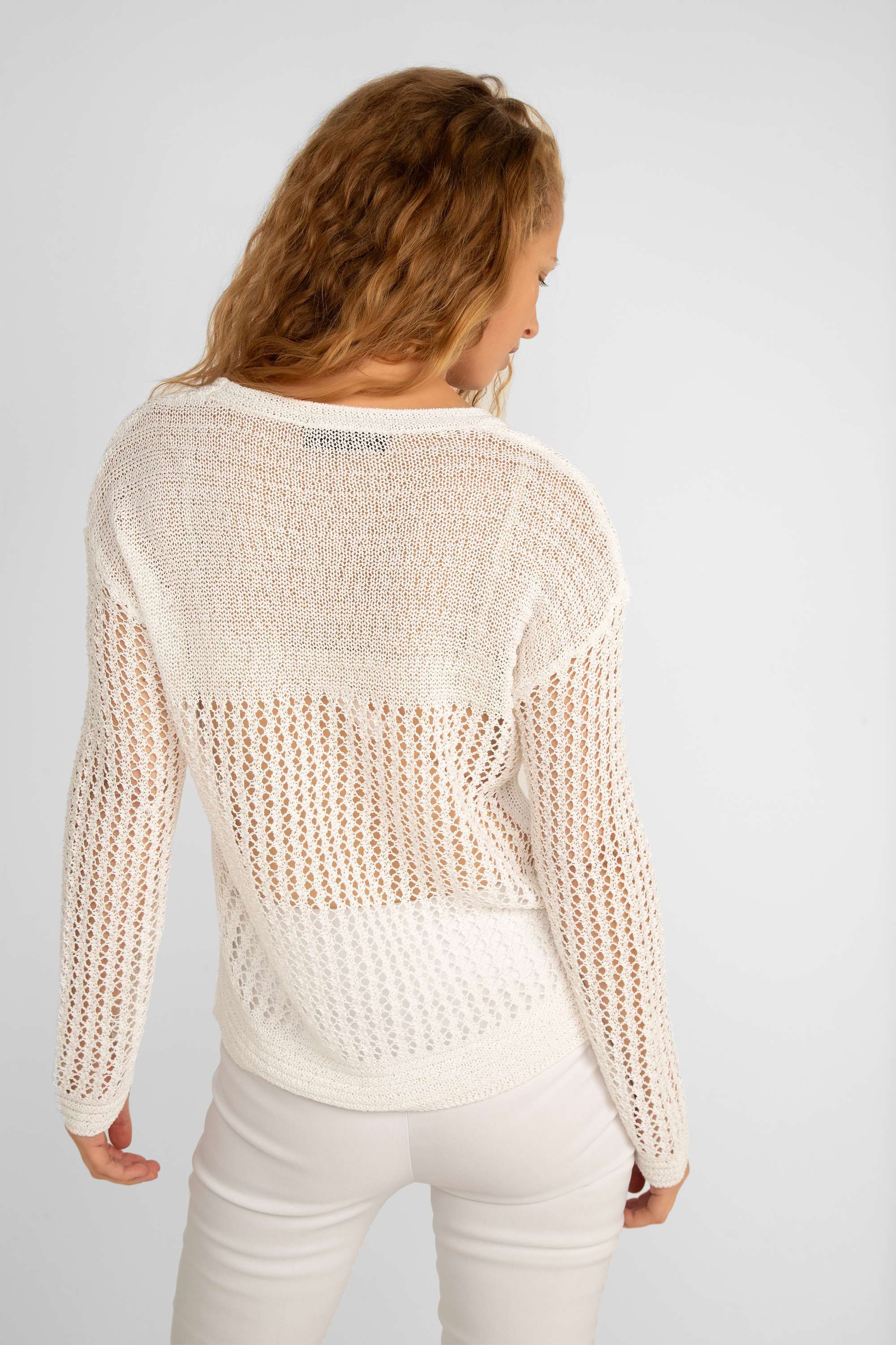 Open Cable Stitch Sweater sold by Bellissima product image thumbnail 4