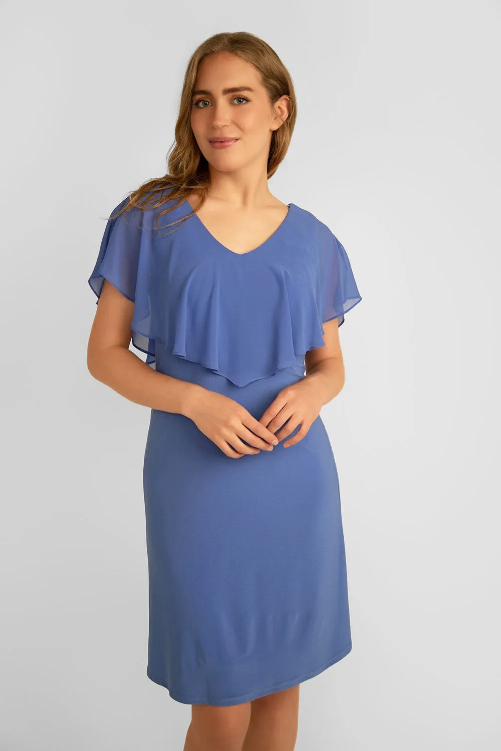 Chiffon Ruffle Overlay Dress sold by Bellissima product image thumbnail 5