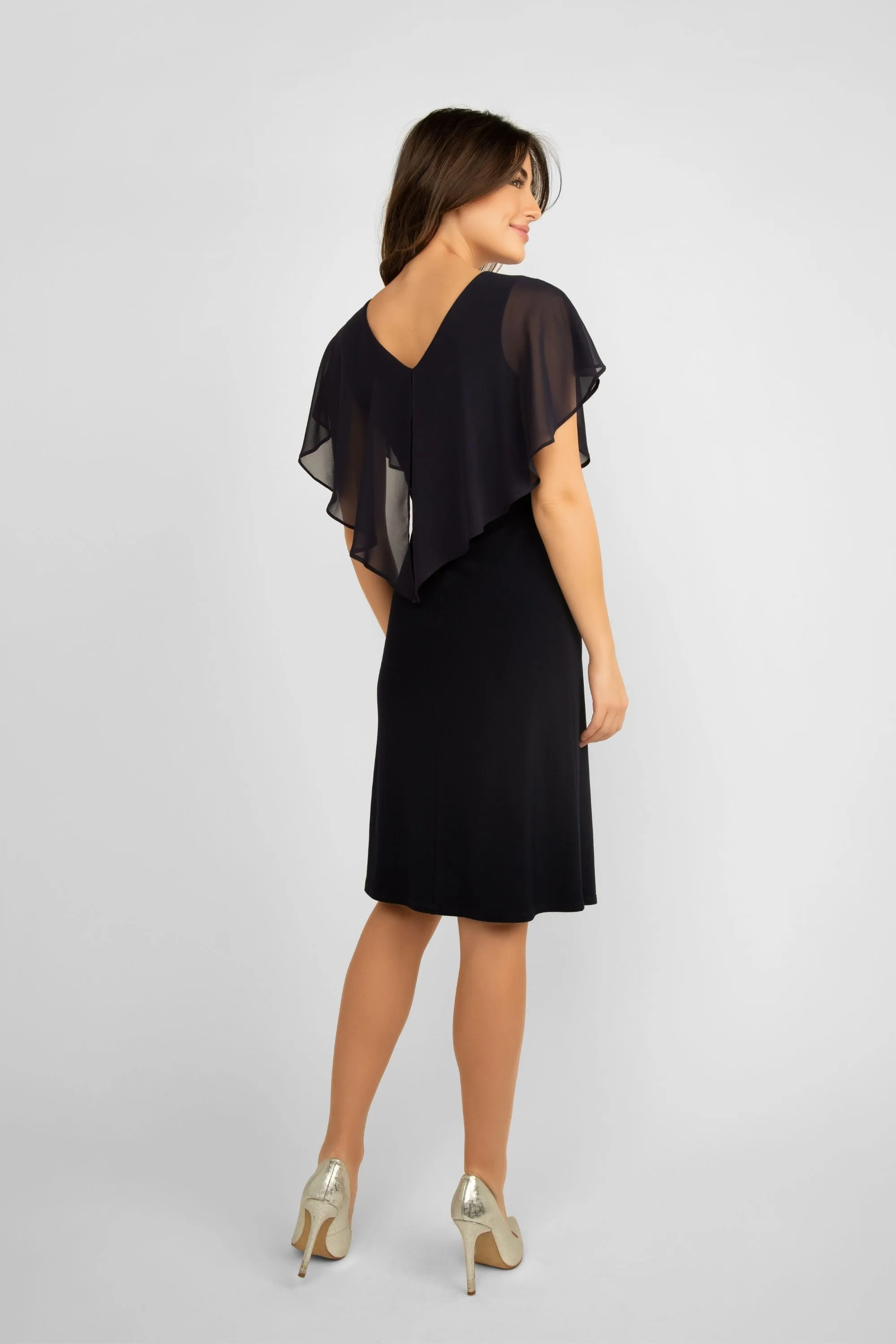 Chiffon Ruffle Overlay Dress sold by Bellissima product image thumbnail 3