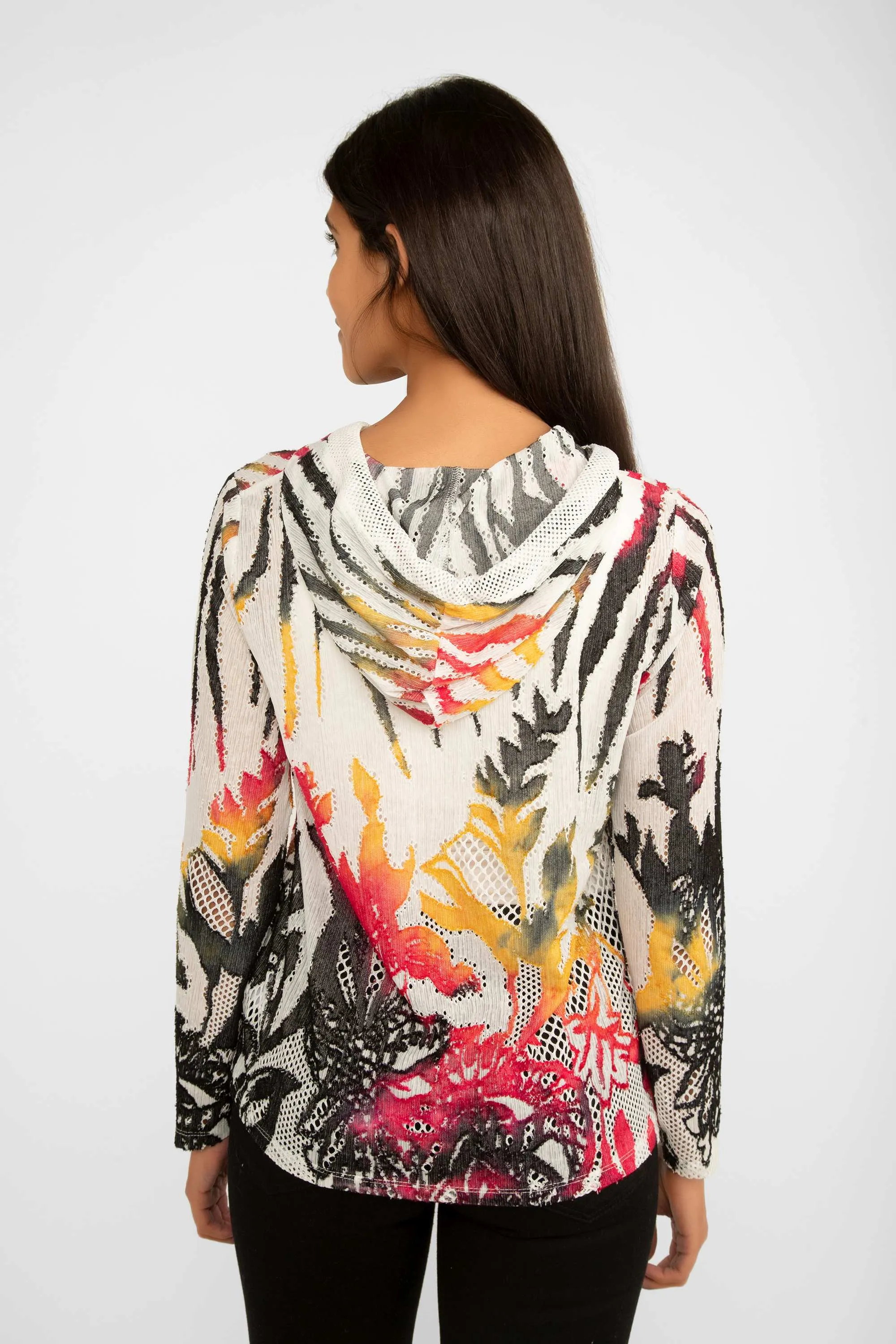 Hooded Zip-Front Jacket sold by Bellissima product image thumbnail 5