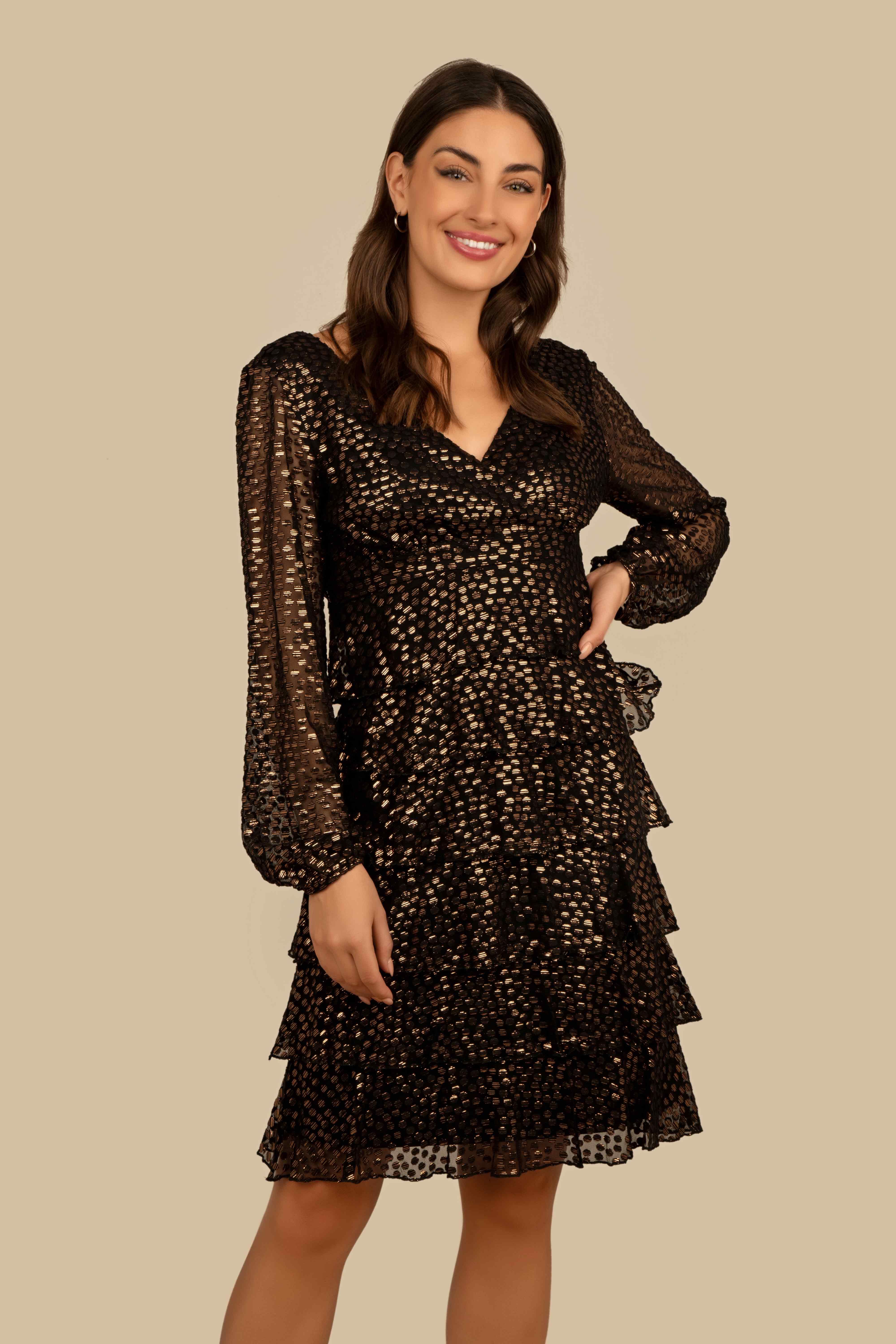 Sheer Ruffle Dress sold by Bellissima