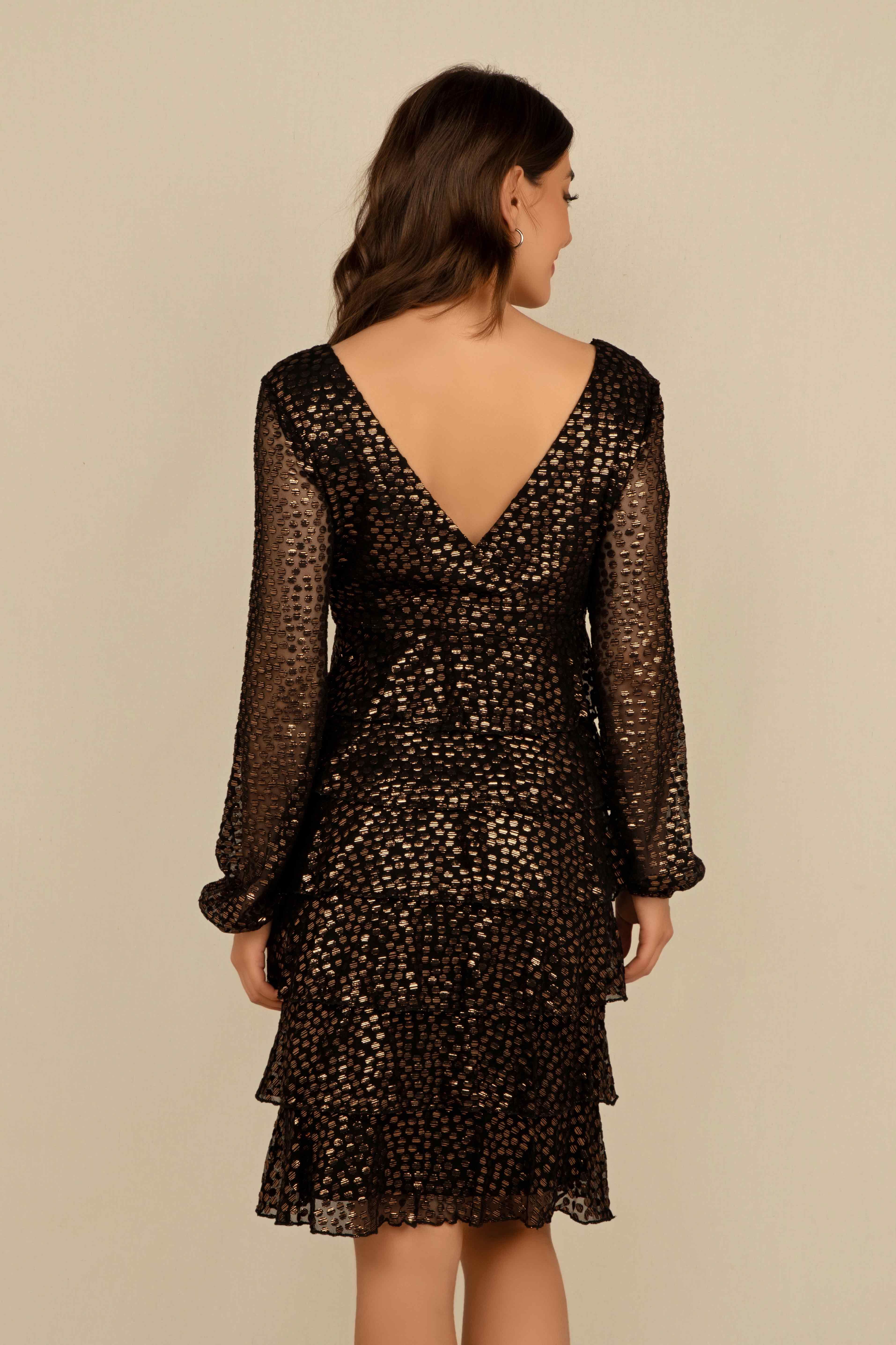 Sheer Ruffle Dress sold by Bellissima product image thumbnail 2