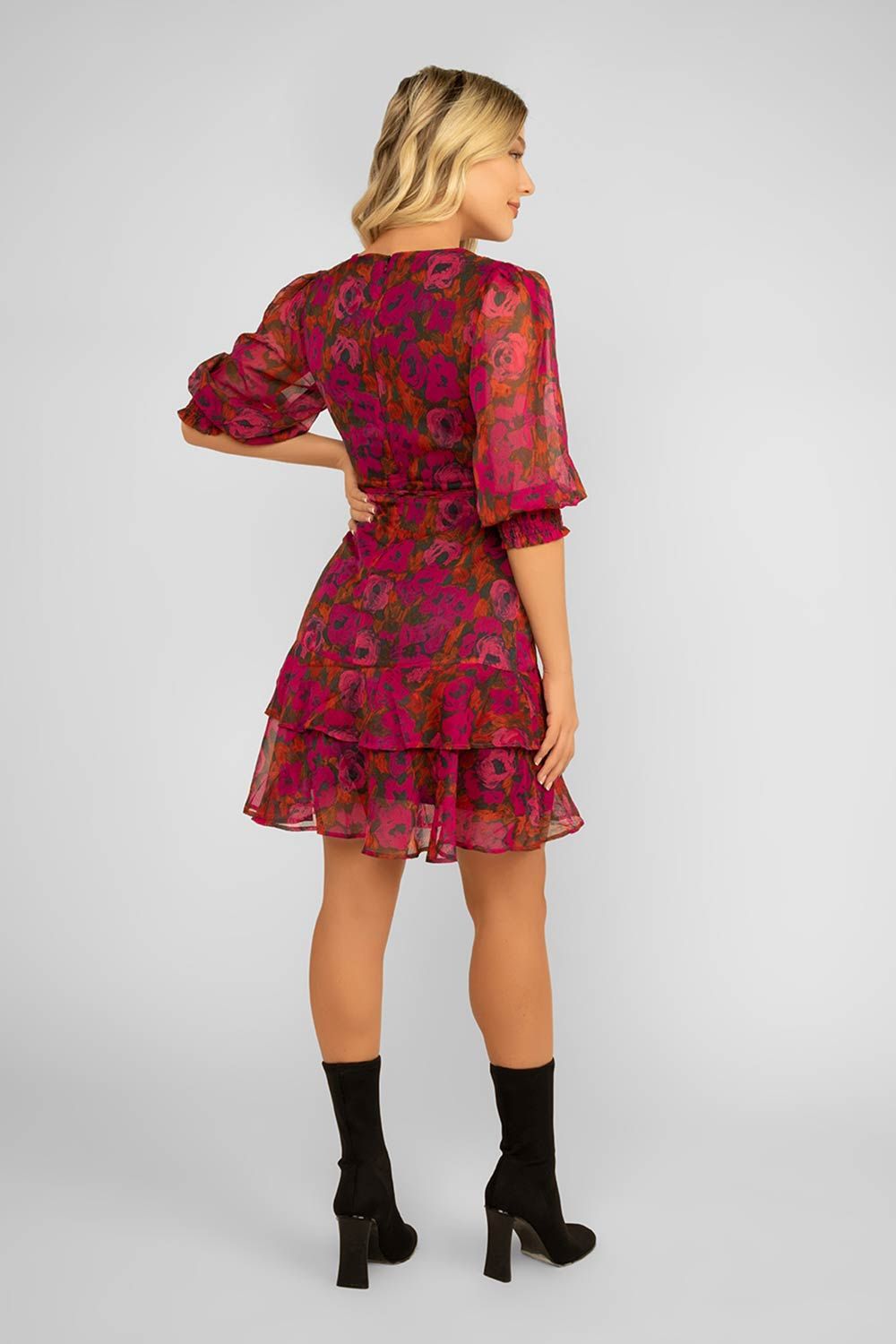 Floral Wrap Dress sold by Bellissima product image thumbnail 5