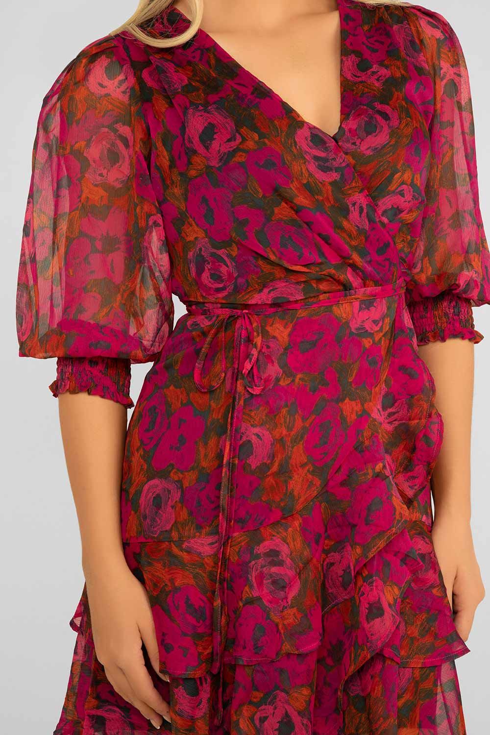 Floral Wrap Dress sold by Bellissima product image thumbnail 2