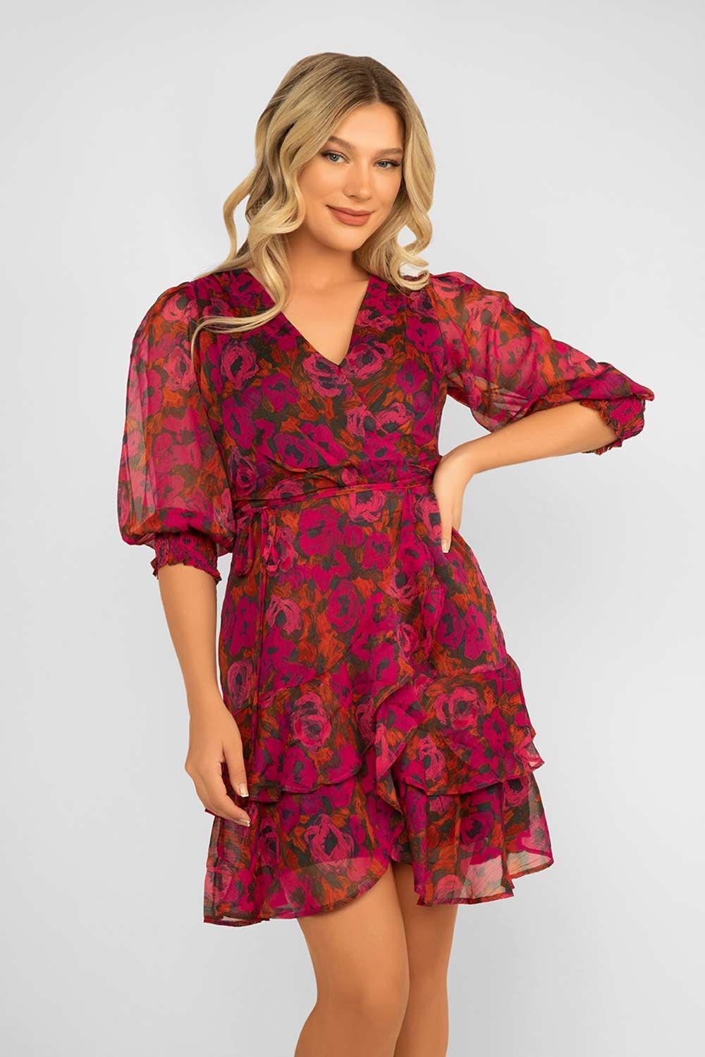 Floral Wrap Dress sold by Bellissima