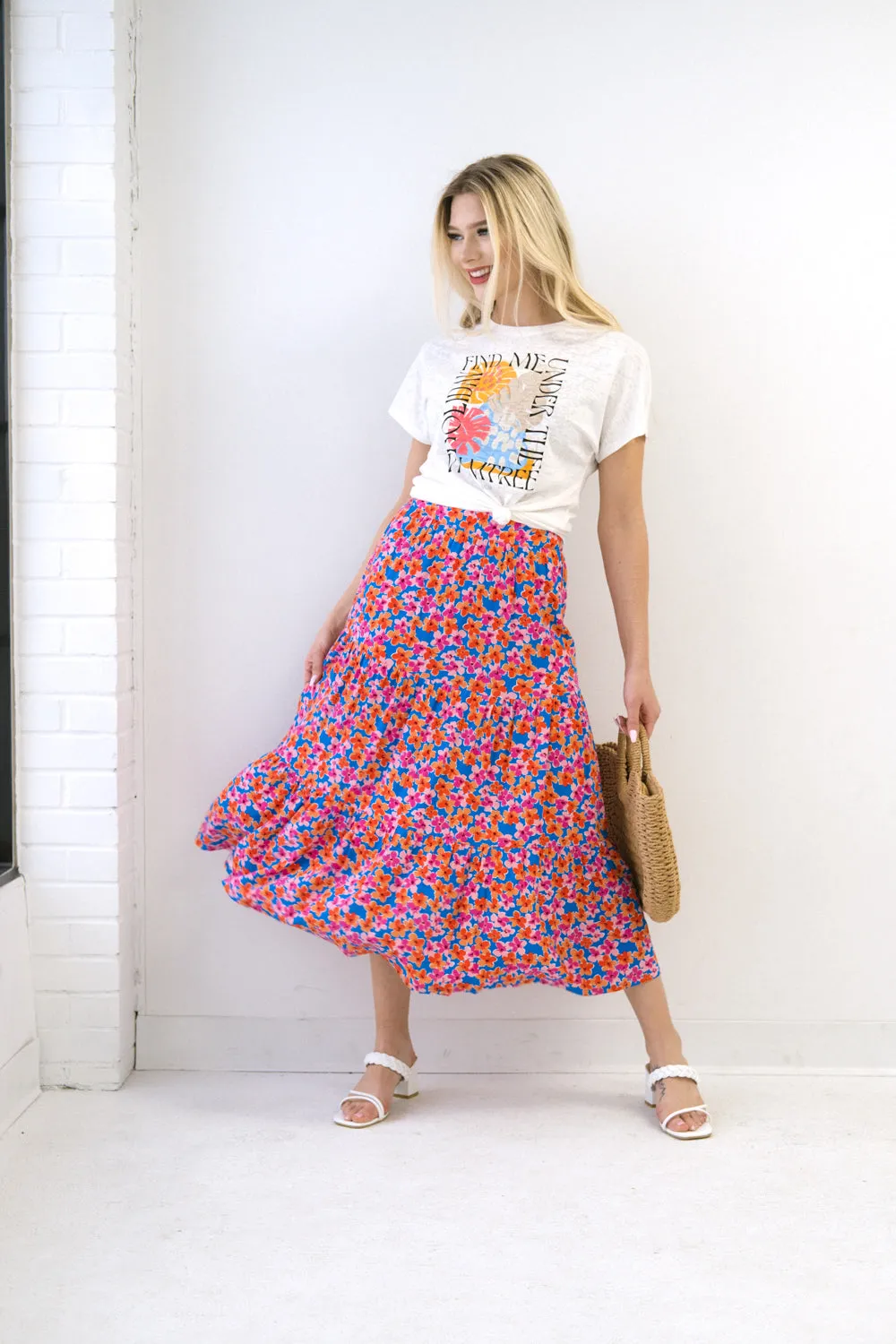 Floral Maxi Skirt sold by Bellissima