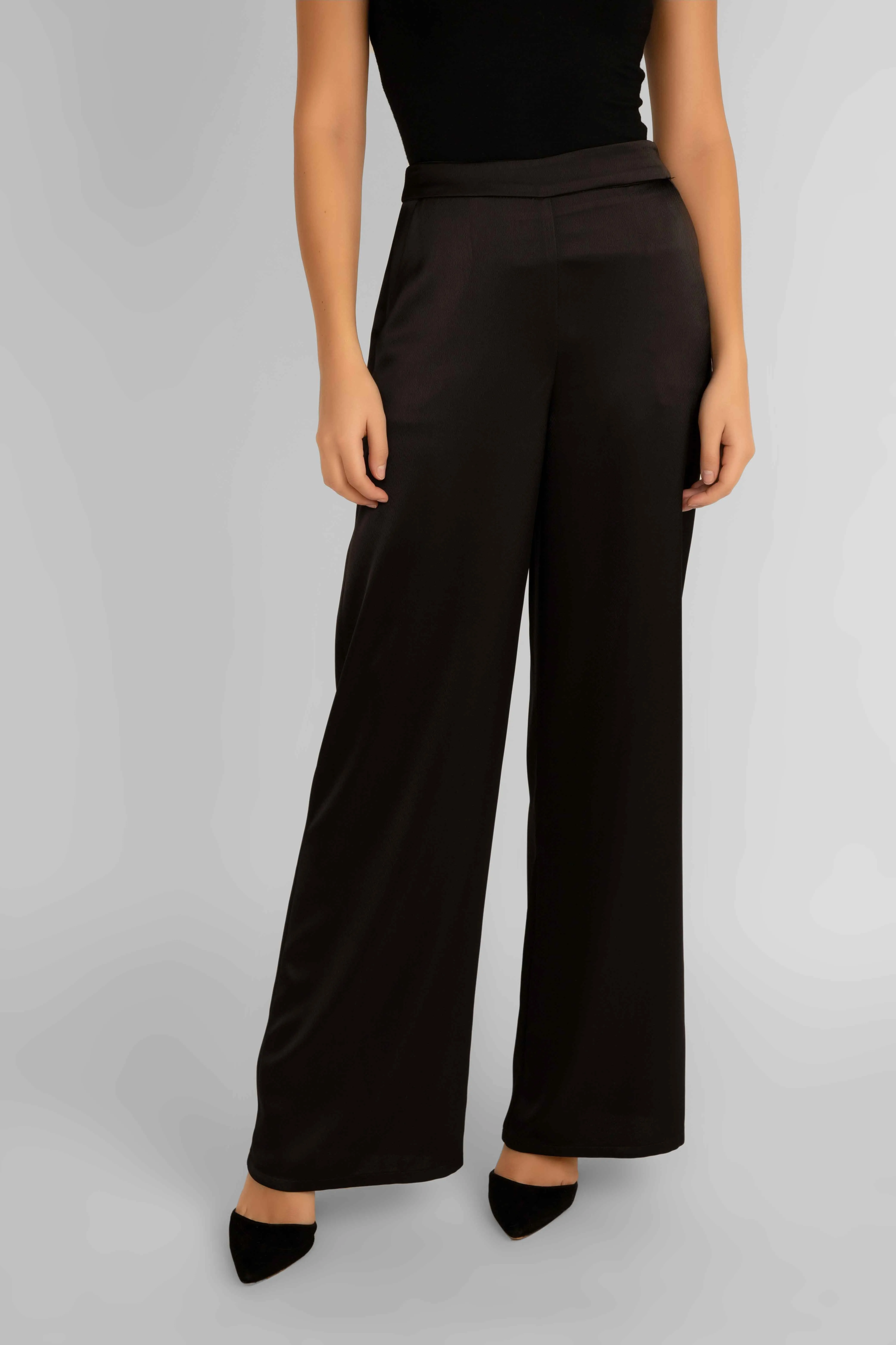 Satin Wide Leg Pants sold by Bellissima