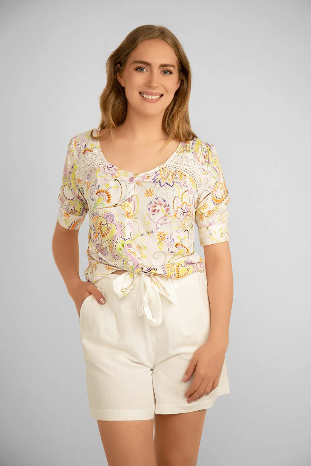 Tie Waist Shorts sold by Bellissima product image thumbnail 4