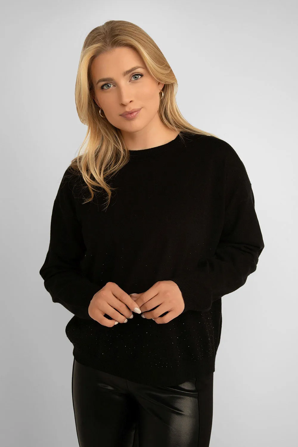 Lightweight Rhinestone Sweater sold by Bellissima