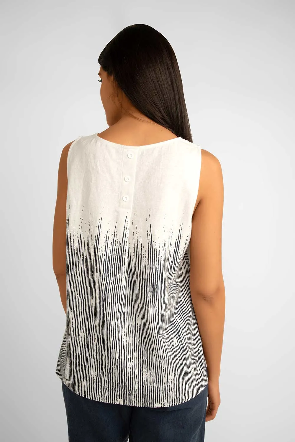 Striped Linen Tank Top sold by Bellissima product image thumbnail 5