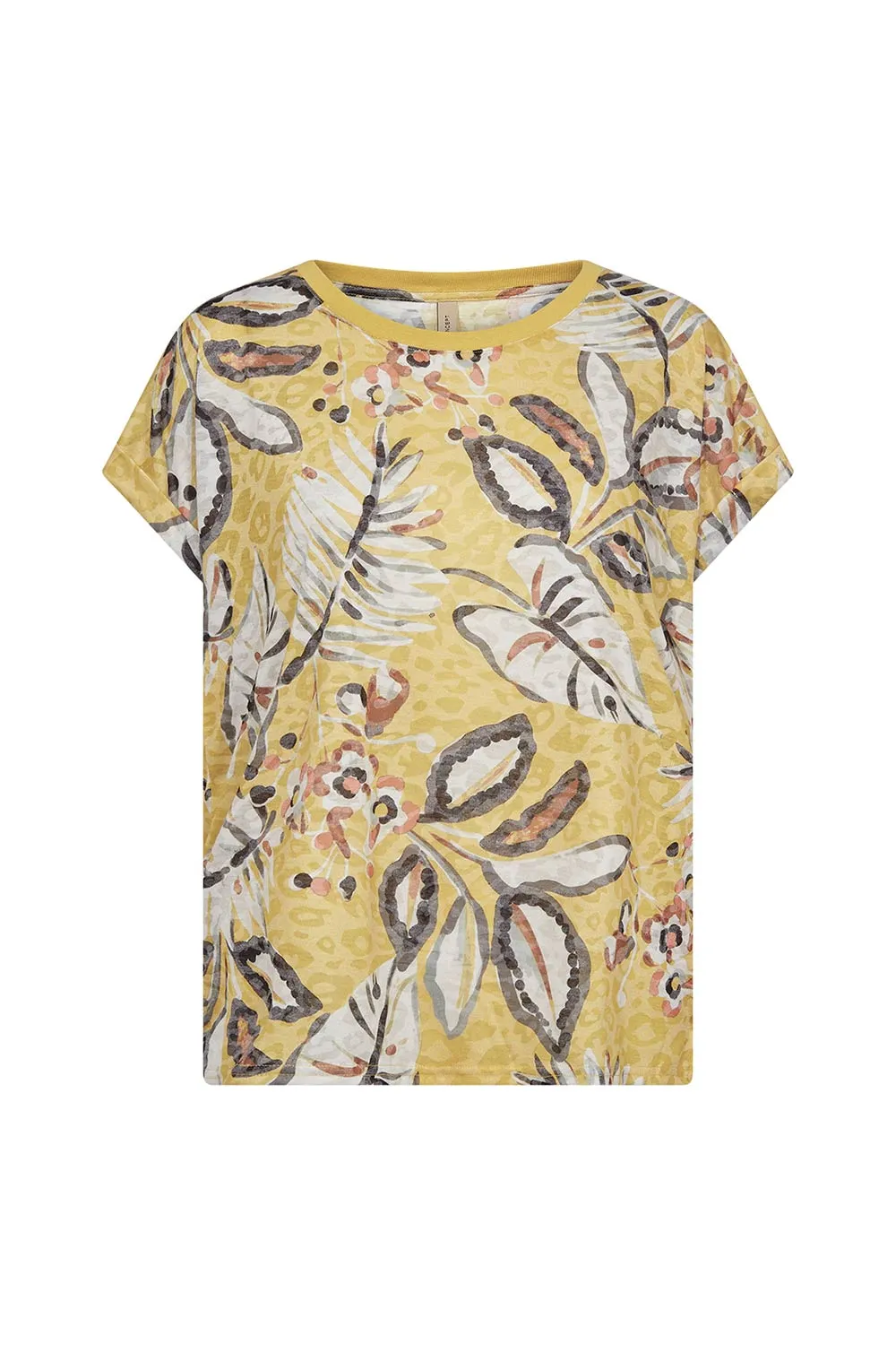 Yellow Floral Burnout Tee sold by Bellissima product image thumbnail 4