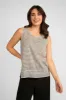 Striped Cotton Linen Tank Top sold by Bellissima