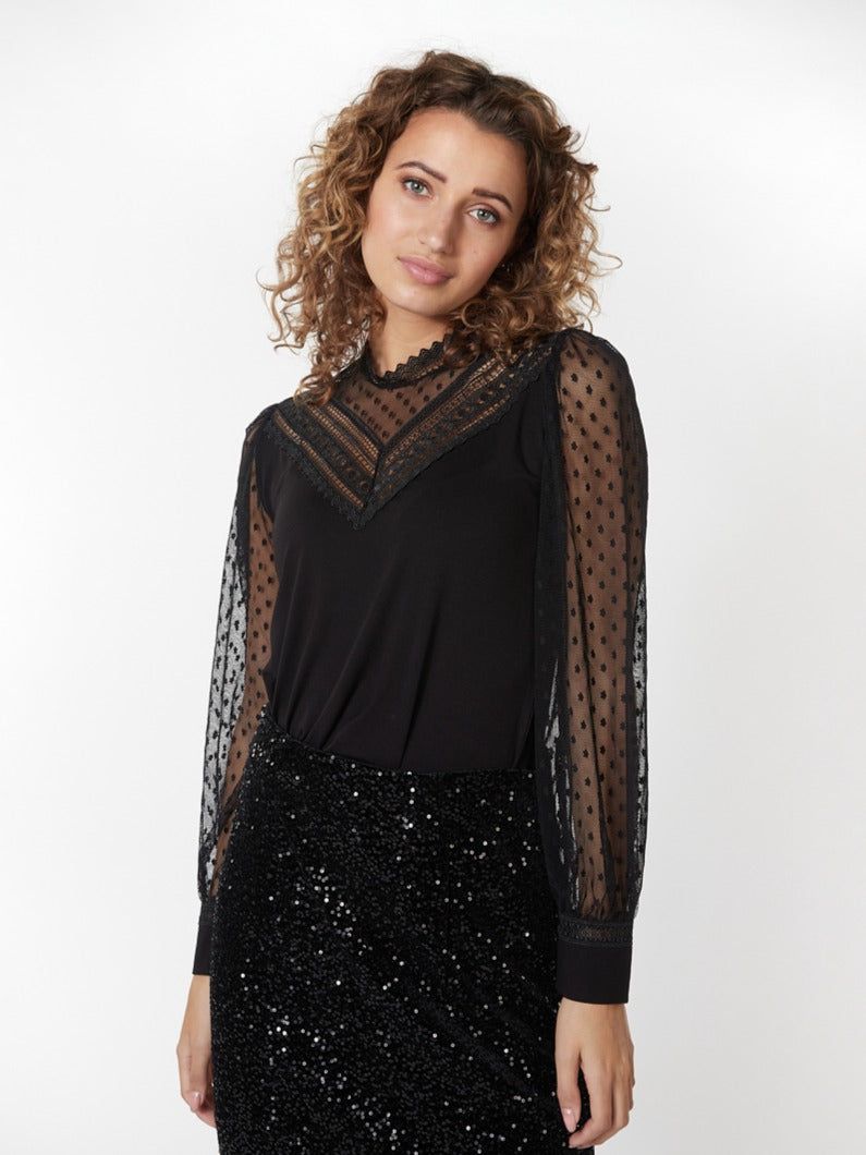 Blouse with Mesh Detail sold by Bellissima product image thumbnail 3