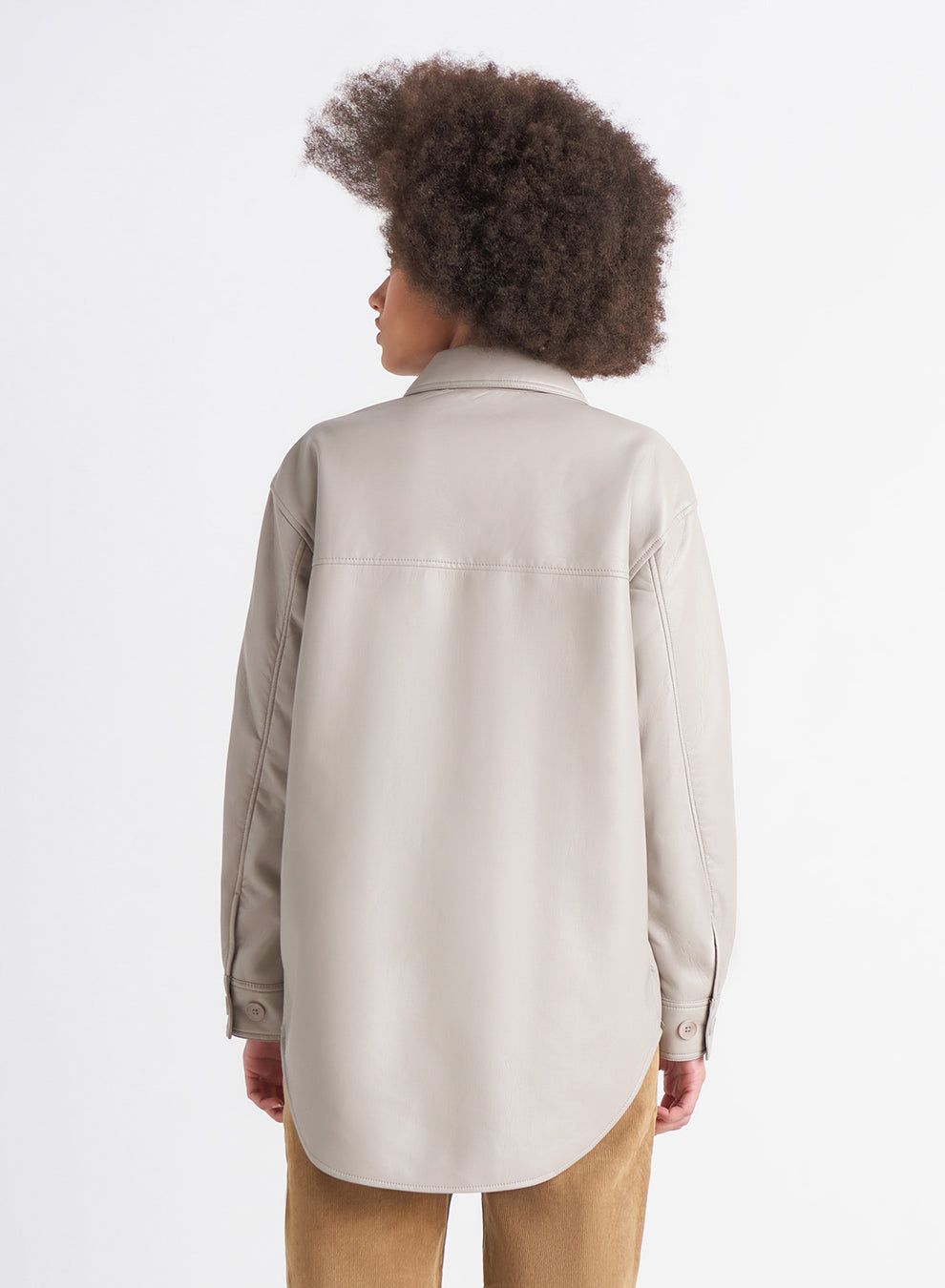 Faux Leather Shacket sold by Bellissima product image thumbnail 4