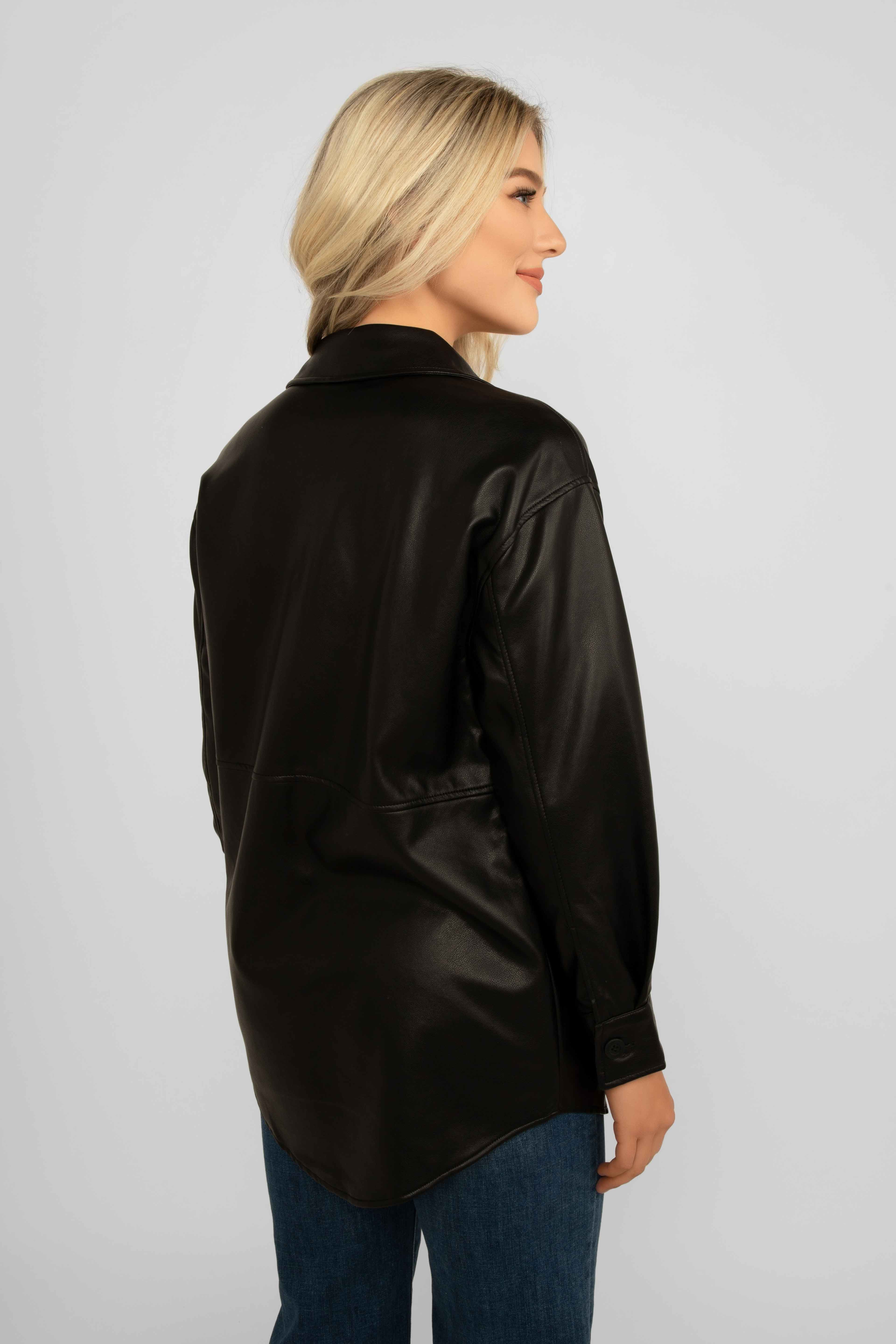 Faux Leather Shacket sold by Bellissima product image thumbnail 3