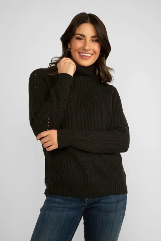 Ribbed Turtle Neck Sweater sold by Bellissima