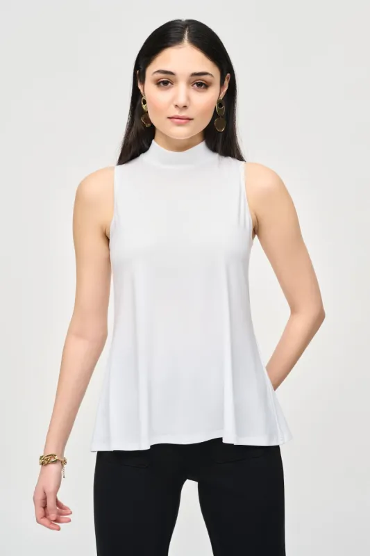 Silky Knit Fit and Flare Sleeveless Top sold by Bellissima