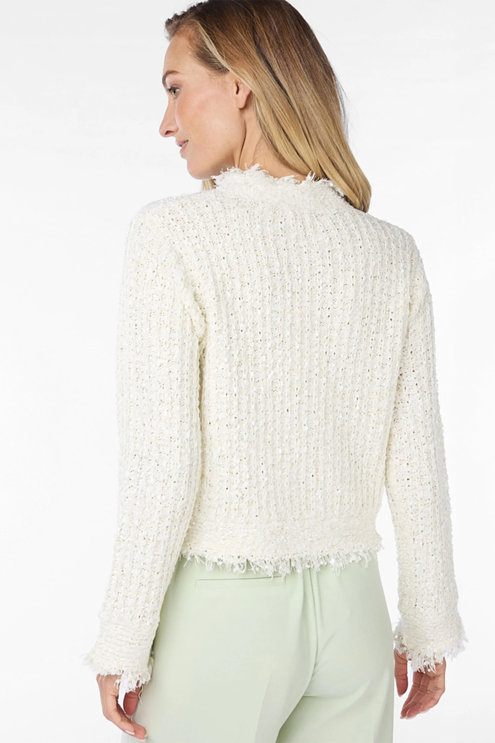 Fuzzy Tweed Cardigan sold by Bellissima product image thumbnail 2