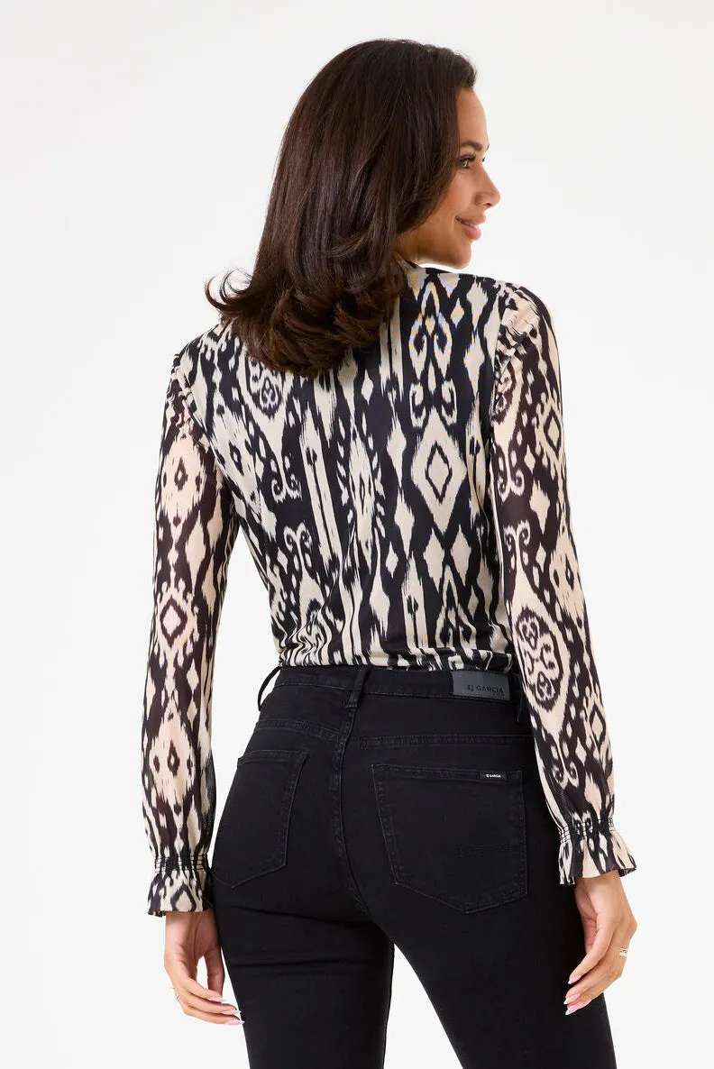 Long Sleeve Crew Neck Printed Top sold by Bellissima product image thumbnail 2