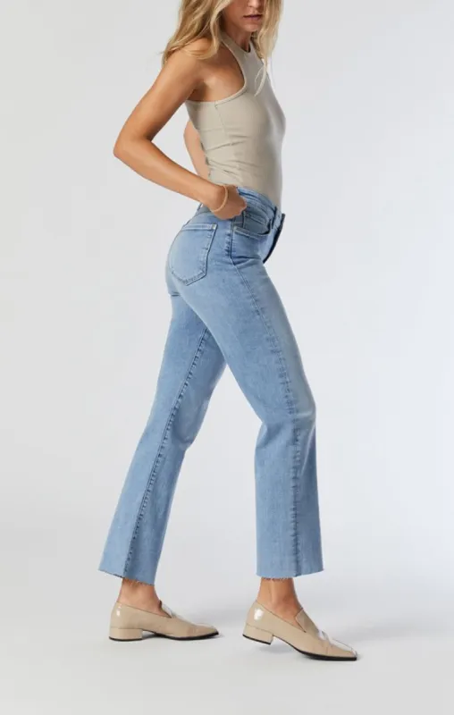 Mavi Barcelona Wide Leg Jeans - Light Brushed Organic Blue sold by Bellissima