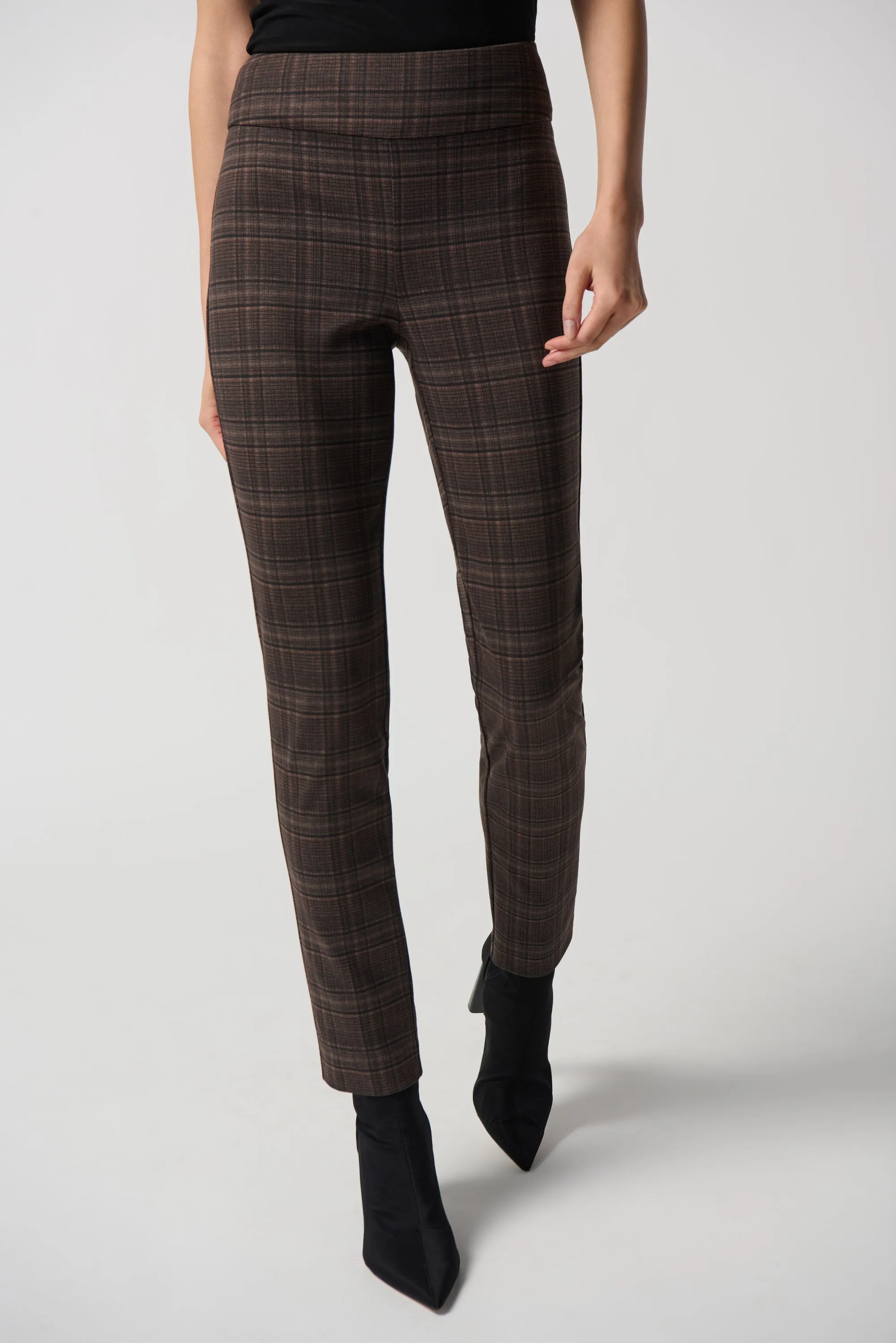 Heavy Knit Plaid Pull-on Pants sold by Bellissima