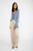 Cropped Long Sleeve Ruffle Blouse sold by Bellissima