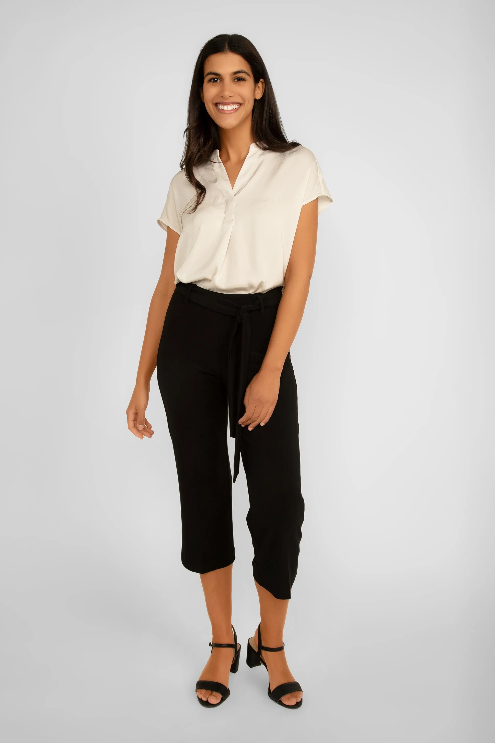 Bonded Silky Knit Pull On Culotte Pants sold by Bellissima