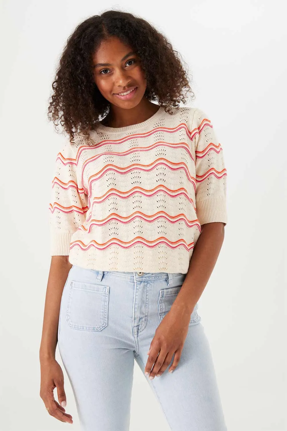 Cotton Stripe Sweater sold by Bellissima