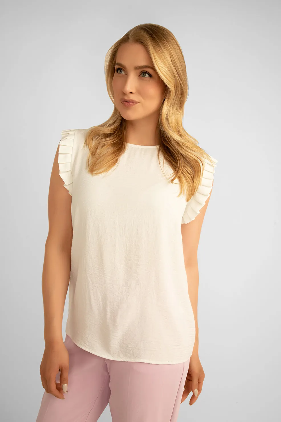 Ruffle Sleeve Blouse sold by Bellissima