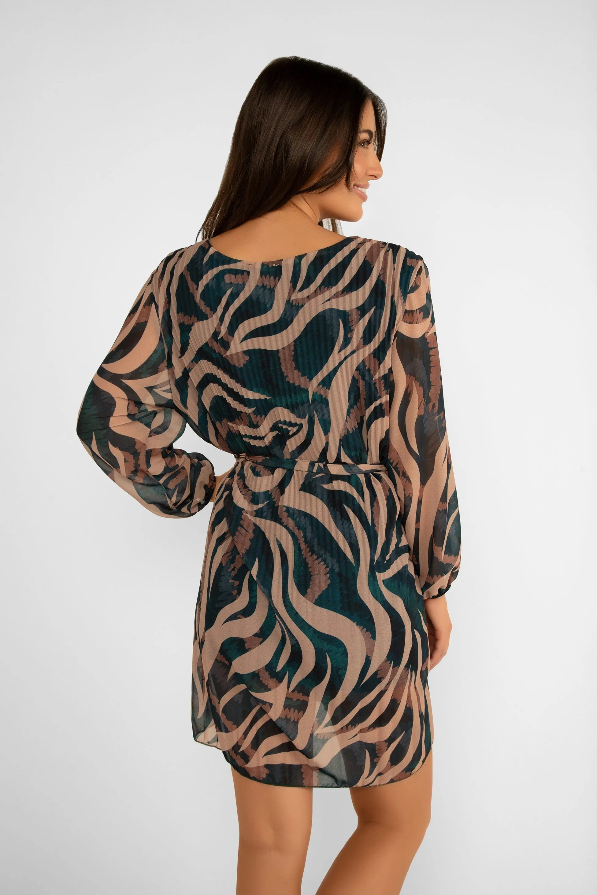 Teal Printed Dress sold by Bellissima product image thumbnail 4