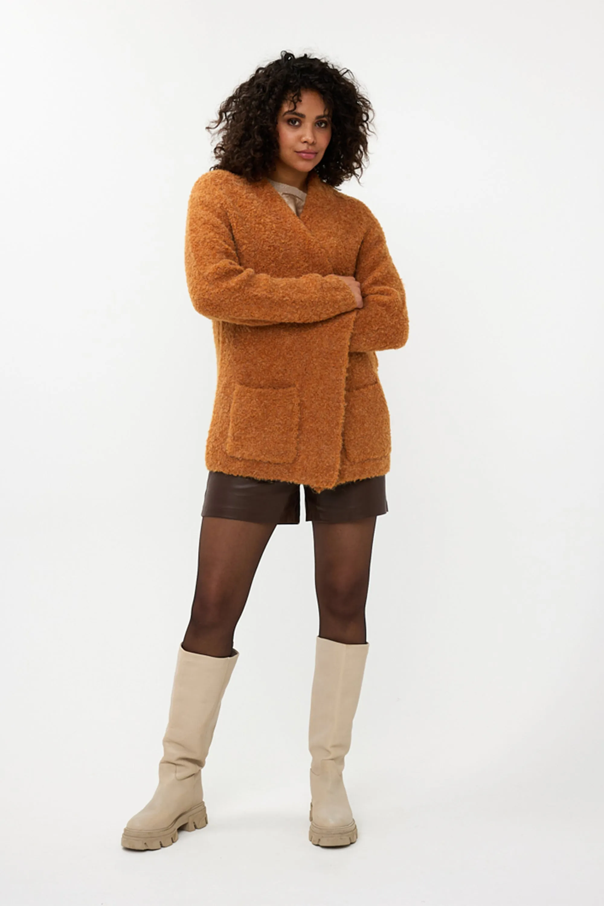 Textured Boucle Cardigan sold by Bellissima product image thumbnail 5