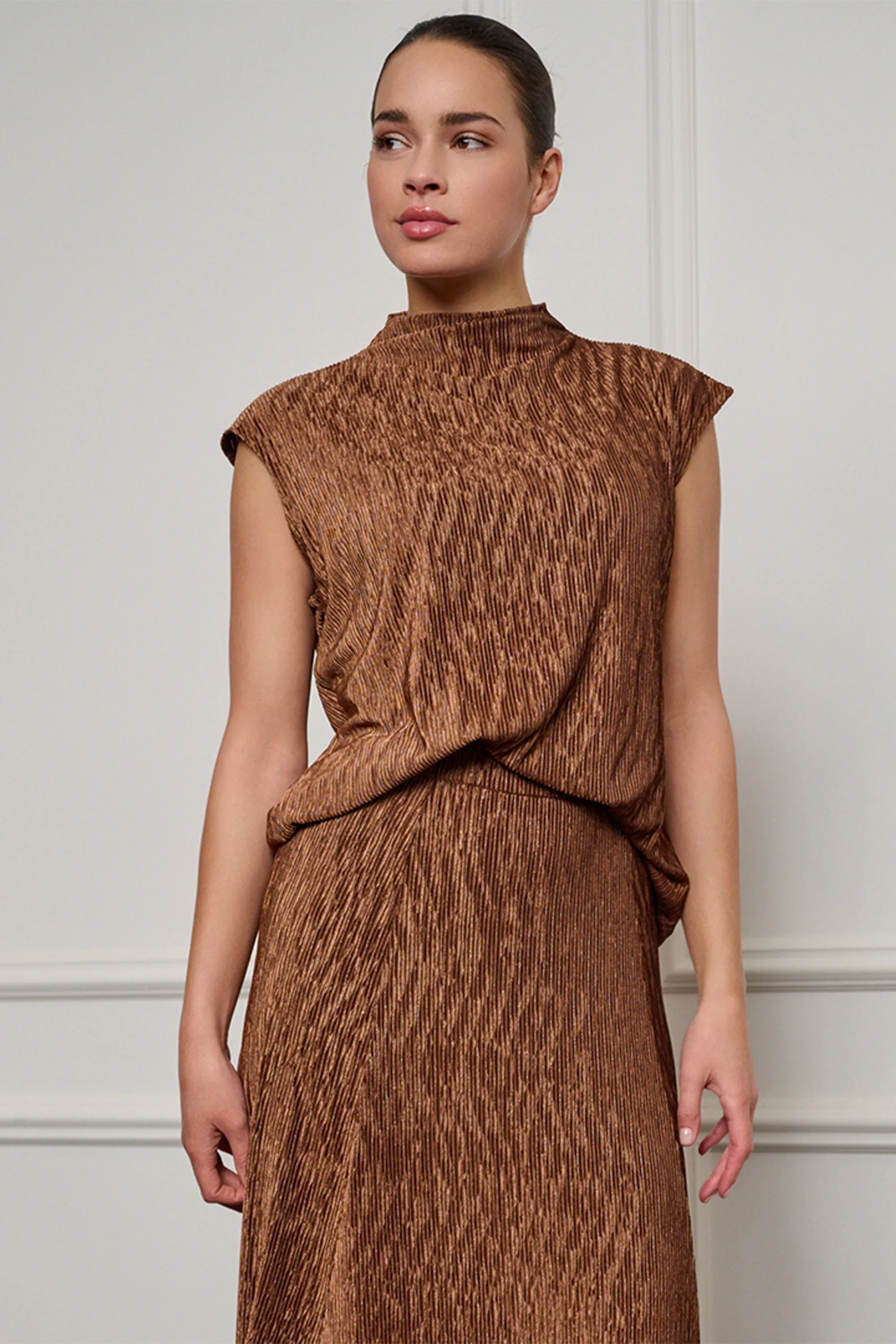 Crinkle Velour Top sold by Bellissima