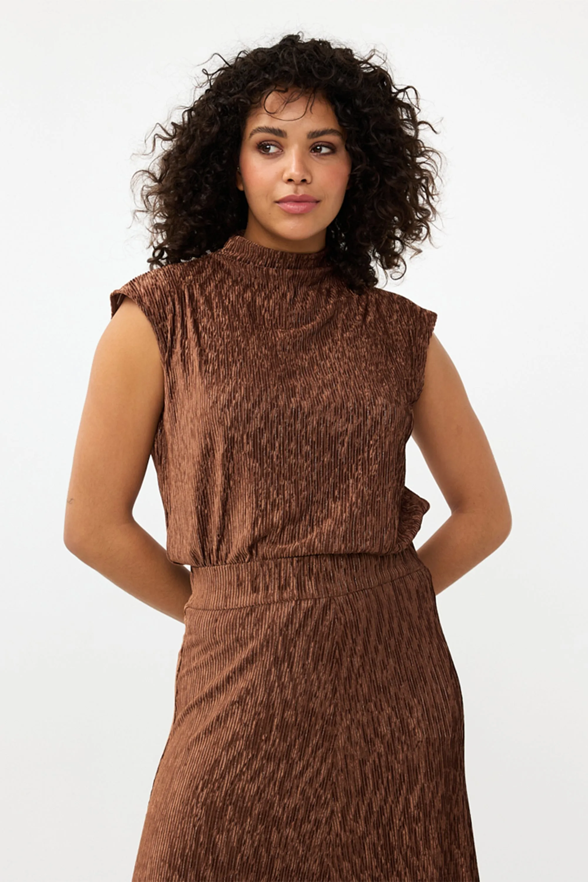 Crinkle Velour Top sold by Bellissima product image thumbnail 2