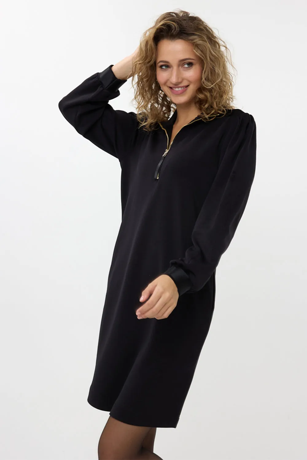 Modal Dress Zipper Collar sold by Bellissima product image thumbnail 3