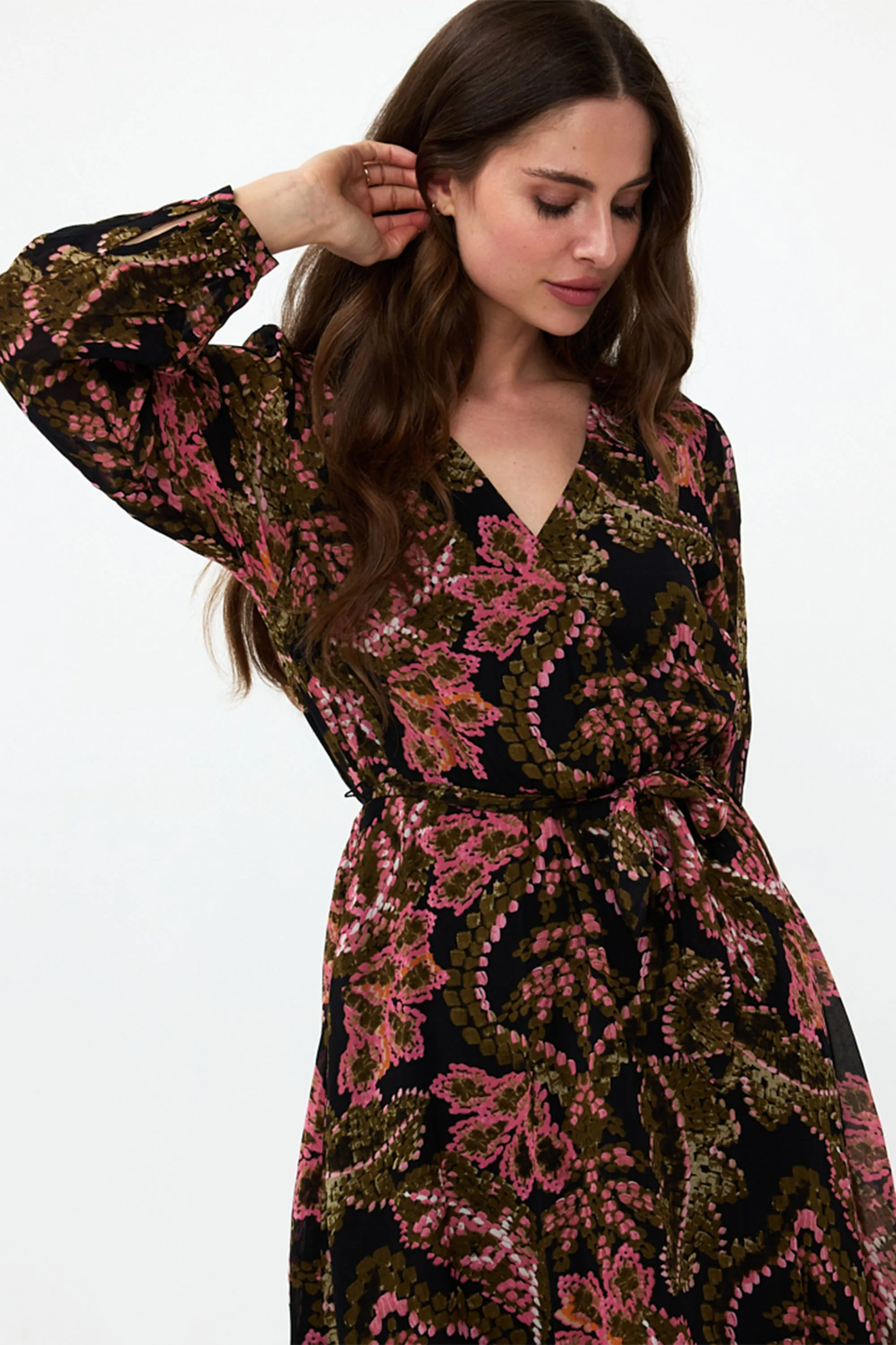 Global Flower Dress Elastic Waist sold by Bellissima product image thumbnail 3